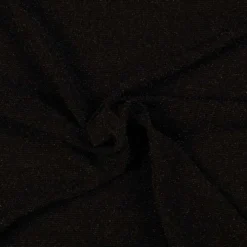 Pique jersey m/ lurex Sort