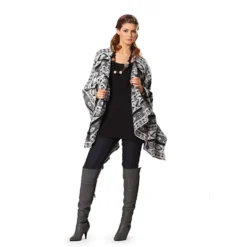 Poncho Burda 7313 str. 36-48
