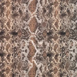 Poplin m/slange print Vanilla