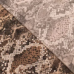 Poplin m/slange print Vanilla