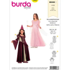 Prinsesse/fe Burda Kids 2463 str. 116-152