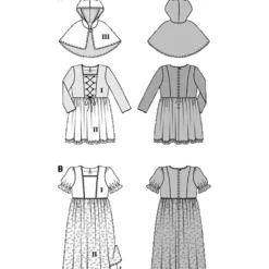 Prinsesse/rødhætte Burda kids 2356