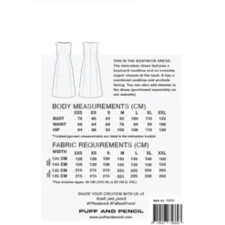Puff and Pencil Boatneck Dress str. XXS-XXL