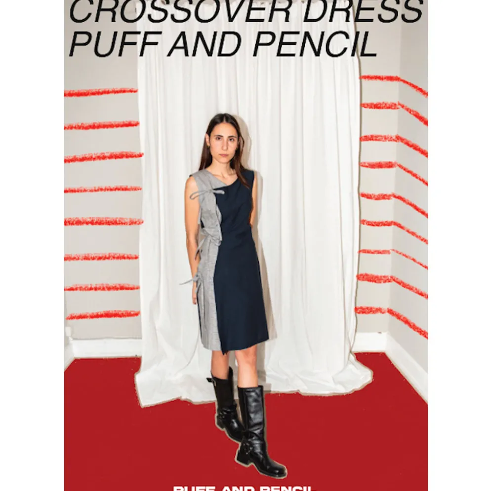 Puff and Pencil Crossover dress str. XXS-XXL