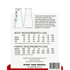Puff and Pencil Crossover dress str. XXS-XXL