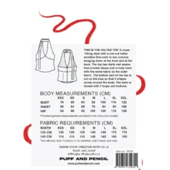 Puff and Pencil Halter Top str. XXS-XXL