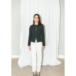 Puff and Pencil Silhouette blouse + trumpet sleeves str. XXS-XXL
