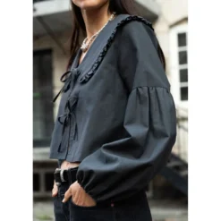 Puff and Pencil Tie Blouse x Peggy Collar str. XXS-XXL