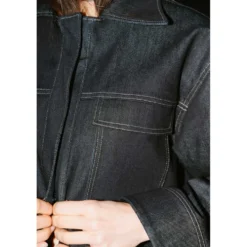 Puff and Pencil Topstitch vest + box sleeves str. XXS-XXL