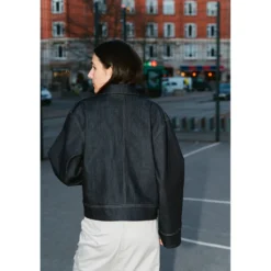 Puff and Pencil Topstitch vest + box sleeves str. XXS-XXL
