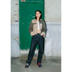Puff and Pencil Topstitch vest + box sleeves str. XXS-XXL