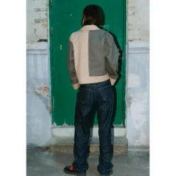 Puff and Pencil Topstitch vest + box sleeves str. XXS-XXL