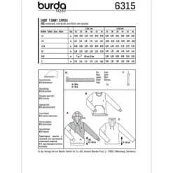 Pullover Burda 6315 str. 34-44