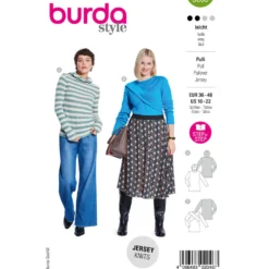 Pullover og bluse Burda 5680 str. 36-48
