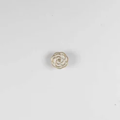 Pynteknap rose 15mm Hvid