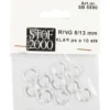 Ring 8/13mm 10stk. Transparent