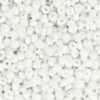 Rocaiperler, 3 mm, str. 8/0 , hulstr. 0,6-1,0 mm, 25 gr Hvid