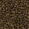 Rocaiperler, 3 mm, str. 8/0 , hulstr. 0,6-1,0 mm, 25 gr. Bronze