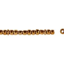 Rocaiperler, 3 mm, str. 8/0 , hulstr. 0,6-1,0 mm, 25 gr. Bronze