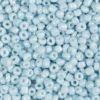 Rocaiperler, 3 mm, str. 8/0 , hulstr. 0,6-1,0 mm, 25 gr. Lys blå