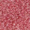 Rocaiperler, 3 mm, str. 8/0 , hulstr. 0,6-1,0 mm, 25 gr. Pink kerne