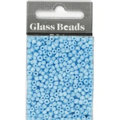Rocaiperler, 3 mm, str. 8/0 , hulstr. 0,6-1,0 mm, 25 gr. Turkis