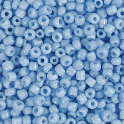 Rocaiperler, 3 mm, str. 8/0 , hulstr. 0,6-1,0 mm, 25 gr. Turkis