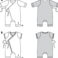 Romper Burda Kids 9314 str 56-86