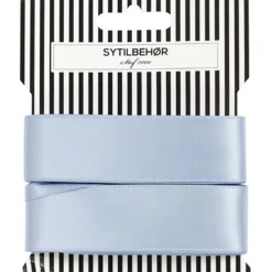 Satin bånd Dob. face 25mm, 5m Dusty blue