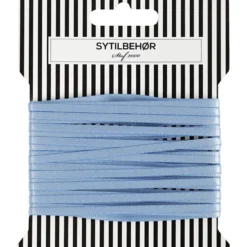 Satin bånd Dob. face 3mm, 10m Dusty blue
