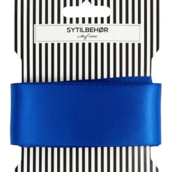 Satin bånd Dob. face 38mm, 5m Ultra marine