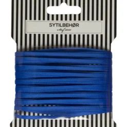 Satin bånd, 3mm 10m Ultra marine