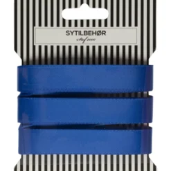 Satin bånd, 15mm 5m Ultra marine