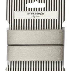 Satin bånd sølv lurex, 22mm 5m