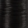 Satinsnor, 2 mm, 50 m Sort