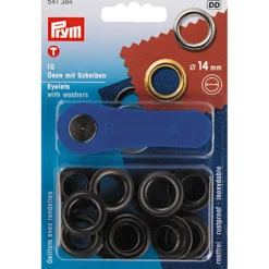 Sejlringe og værktøj, diam. 14 mm, Sort metal
