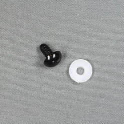 Sikkerhedsøjne, 10 mm Sort