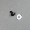 Sikkerhedsøjne, 6 mm Sort