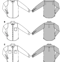 Skjorte Burda 6874 str. 44-60