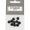 Skjorteknap 4-huls, 9 mm, 10stk. Sort