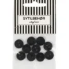 Skjorteknap 2-huls, 13 mm, 10stk. Sort