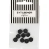 Skjorteknap 2-huls, 9 mm, 10stk. Sort