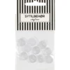 Skjorteknap 2-huls, 13 mm, 10stk. Transparent