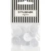 Skjorteknap 2-huls, 18 mm, 10stk. Transparent
