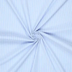 Skjortepoplin m/stretch Opal blå