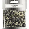 Skråbånd poplin Blomster, 3m Marine