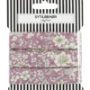 Skråbånd poplin Blomster, 3m Rosa