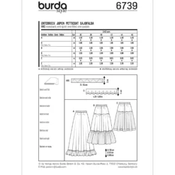 Skørt Burda 6739 str. 36-46
