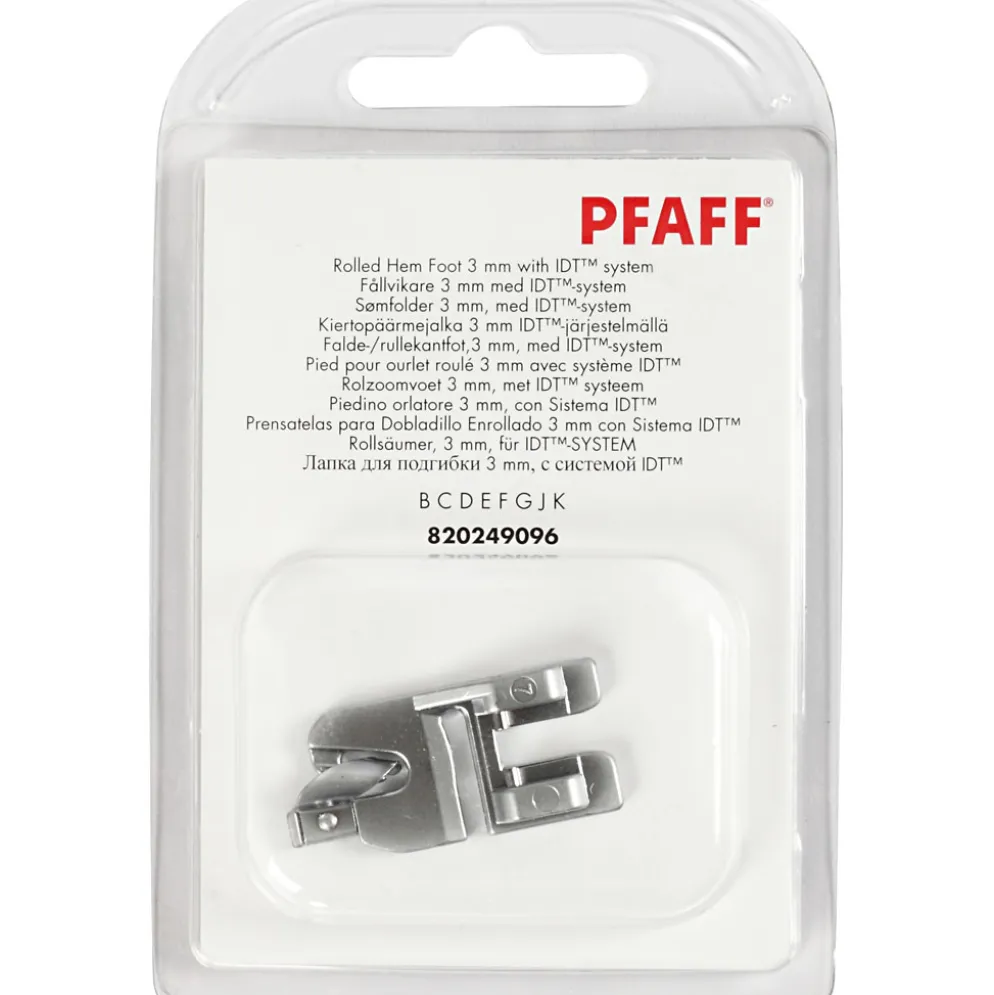 Sømfolder 3mm trykfod Pfaff