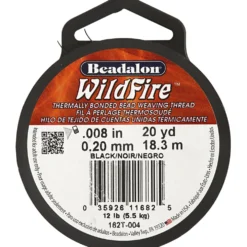 Smykketråd, 0,2 mm, 18,3 m Sort